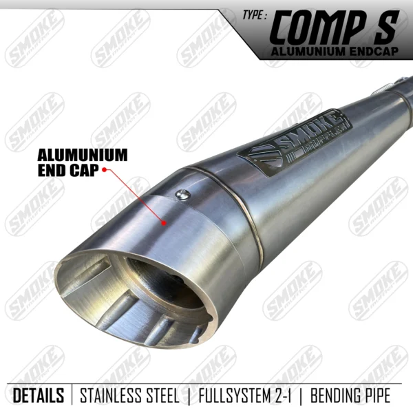 Smoke Muffler Comp S Almu Exhaust System For Harley Davidson