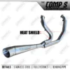 Smoke Muffler Comp S Almu Exhaust System For Harley Davidson