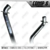 Smoke Muffler Comp s Chrome Exhaust System For harley Davidson
