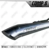 Smoke Muffler Comp s Chrome Exhaust System For harley Davidson