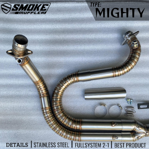 Knalpot Harley Davidson 2 in 1 Original Smoke Muffler