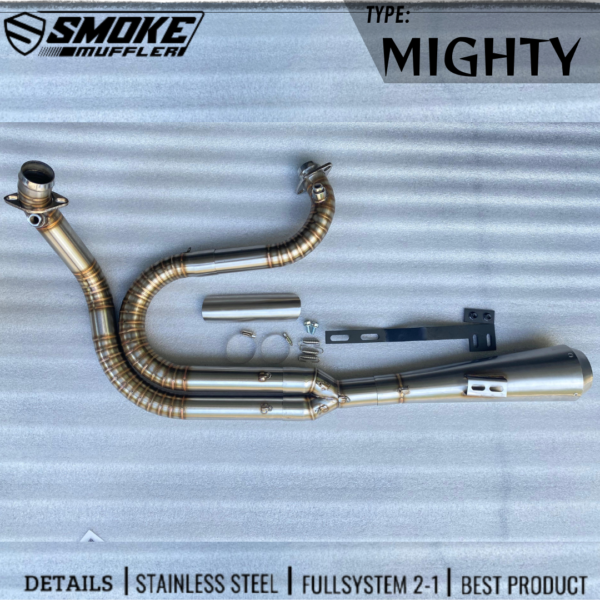 Knalpot Harley Davidson 2 in 1 Original Smoke Muffler