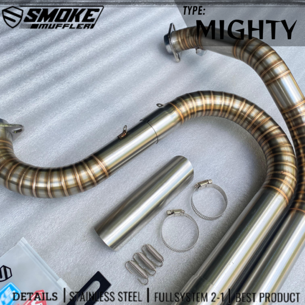 Knalpot Harley Davidson 2 in 1 Original Smoke Muffler