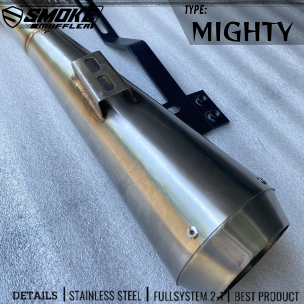 Knalpot Harley Davidson 2 in 1 Original Smoke Muffler