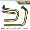 Smoke Muffler Monster Gold Exhaust System Fit For harley Davidson Sportster