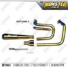 Smoke Muffler Monster Gold Exhaust System Fit For harley Davidson Sportster
