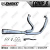 Smoke Muffler Comp S Almu Exhaust System For Harley Davidson