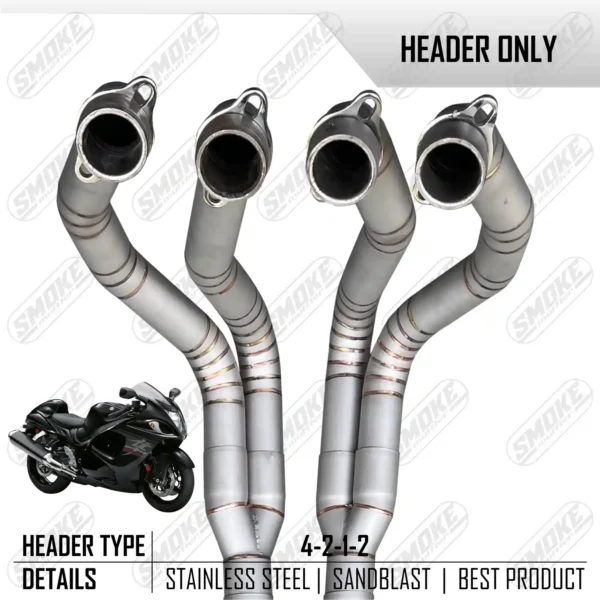 Smoke Muffler Header Suzuki Hayabusa