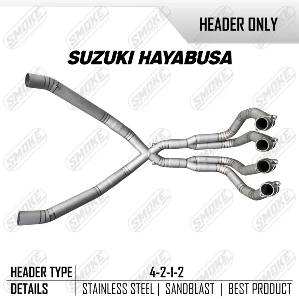 Smoke Muffler Header Suzuki Hayabusa