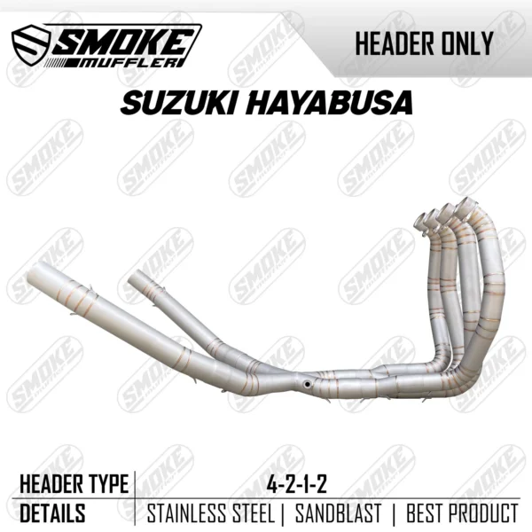 Smoke Muffler Header Suzuki Hayabusa