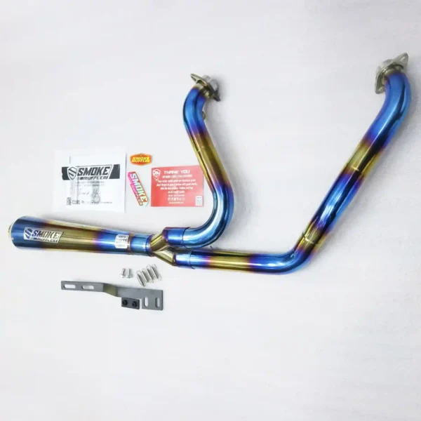 Monster Blue Gold Exhaust system fit For Harley Davidson Dyna, Sportster, Softail