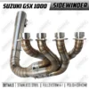 Smoke Muffler sidewinder exhaust system Suzuki GSX-R1000