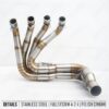 Header Sidewinder Drag Race exhaust system for Suzuki Hayabusa