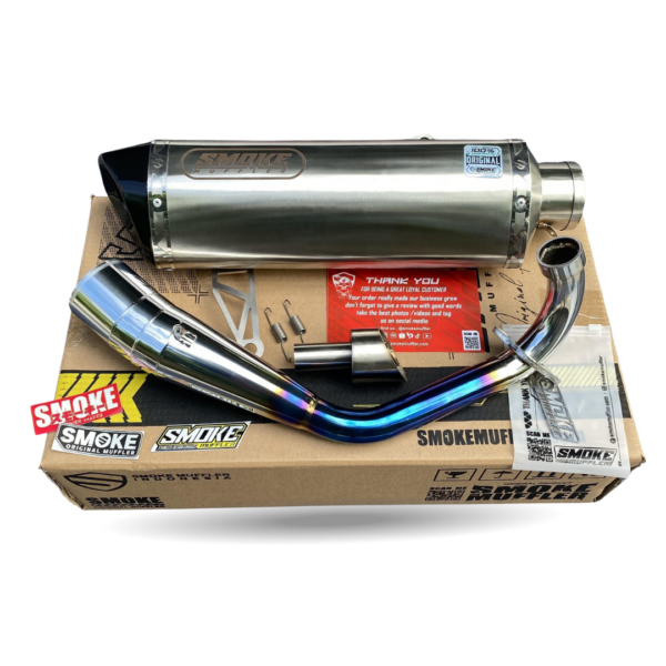 Knalpot Yamaha XMAX 250 Original Smoke Muffler SM Titan Header Ungu - Image 3