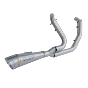 Smoke Muffler Comp S Almu Harley Davidson Custom Exhaust Pipes System 2 Into 1