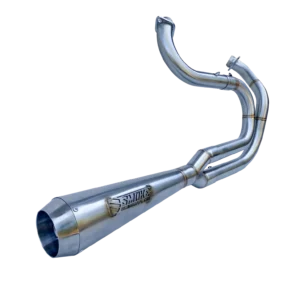Smoke Muffler Mighty Forward Custom Exhaust Pipes System 2 into 1 Harley Davidson