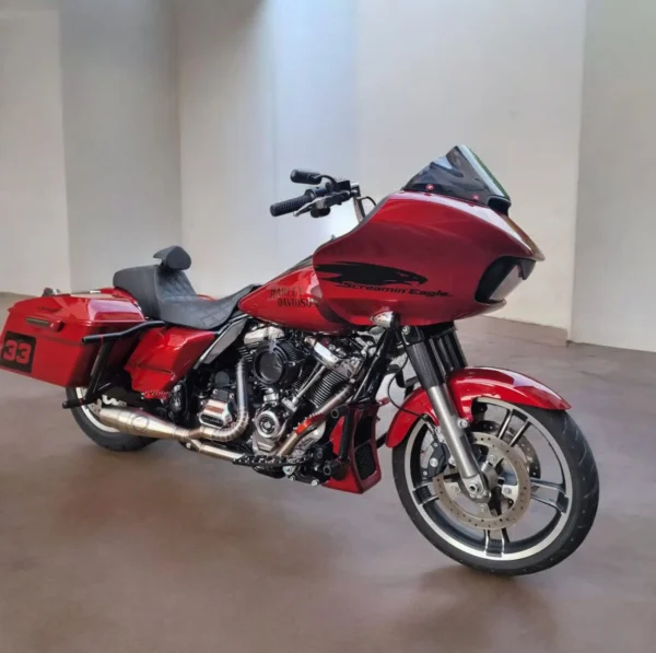 Knalpot Harley Davidson Touring,dyna,softail 2 into 1 smoke muffler