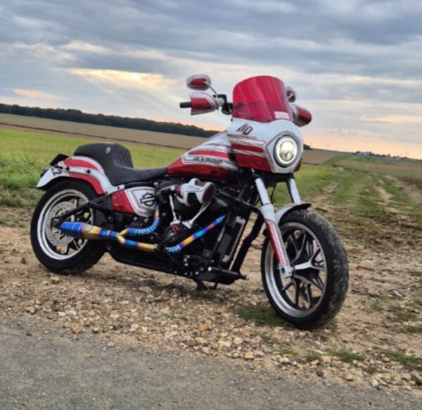 Knalpot Harley Davidson 2 in 1 Original Smoke Muffler