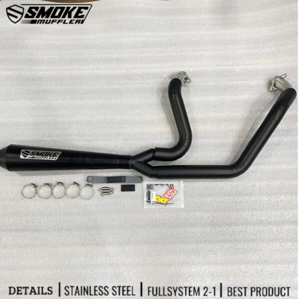 Knalpot Harley Davidson 2 in 1 Original Smoke Muffler
