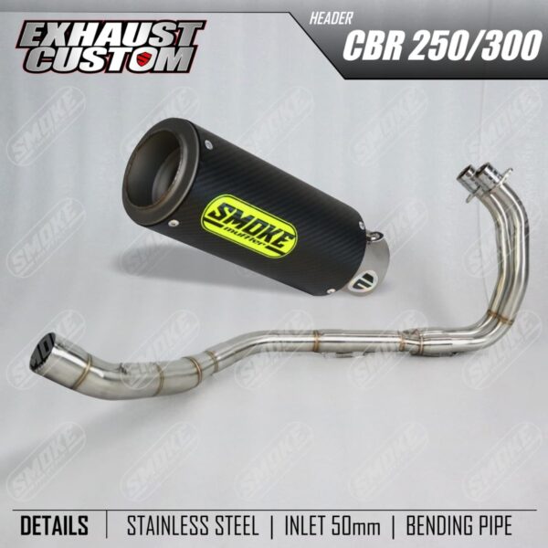 Knalpot Honda CBR 250 Custom Carbon Kevlar