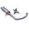 Knalpot Honda stylo 160 standar racing smoke muffler