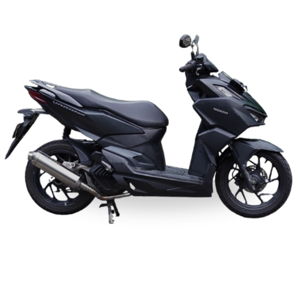 knalpot honda vario 160 original smoke muffler