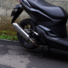 knalpot honda stylo 160 original smoke muffler