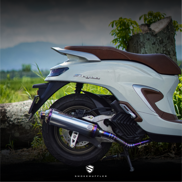 Knalpot Honda stylo 160 standar racing smoke muffler