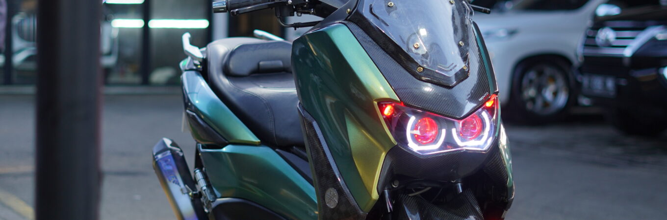 Motor Nmax dengan knalpot dari Smoke Muffler