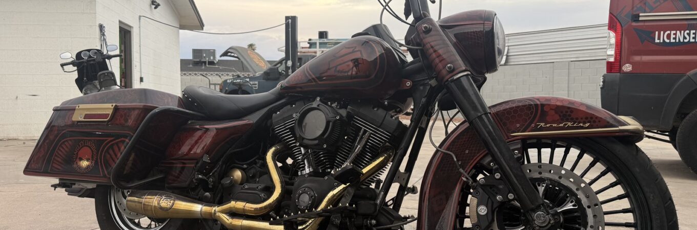 Knalpot Bigshot Gold untuk Harley Davidson Electra Glide 2003