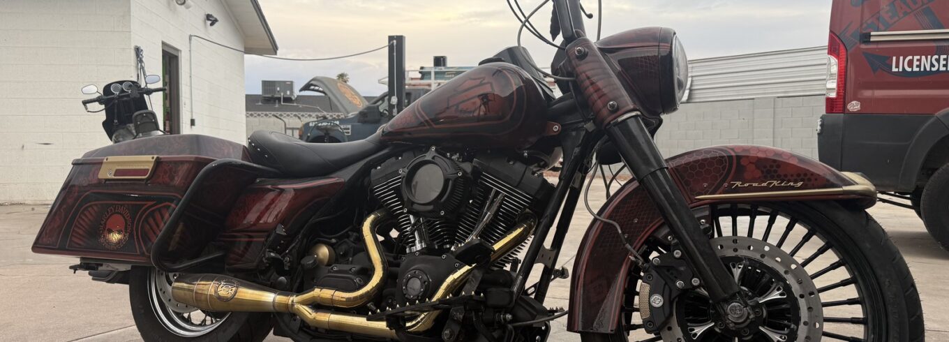 Knalpot Bigshot Gold untuk Harley Davidson Electra Glide 2003