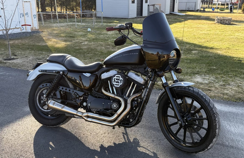Harley Sportster Motorcycle with Mighty Titan Exhaust from Smoke Muffler