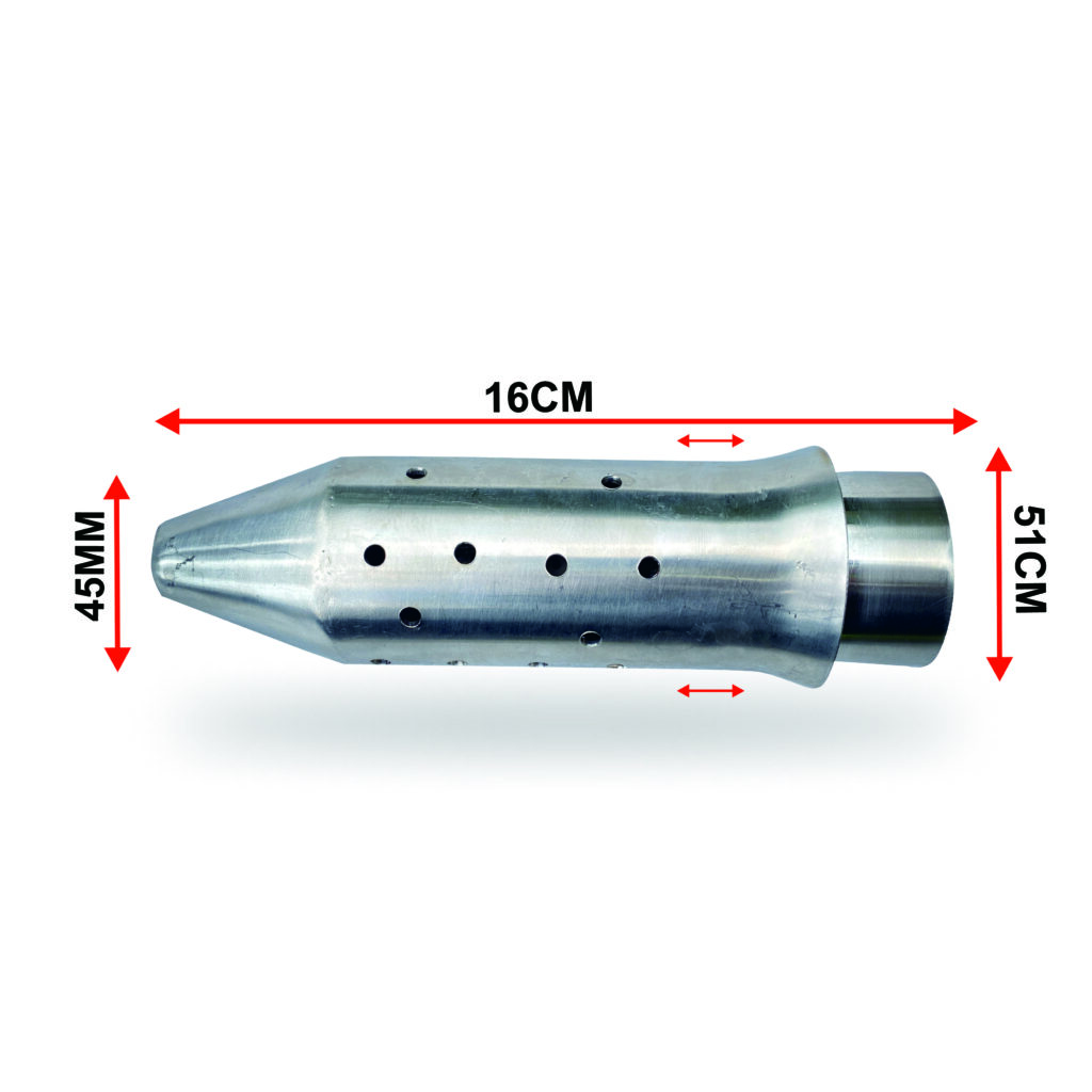 DB killer with a 50 mm diameter